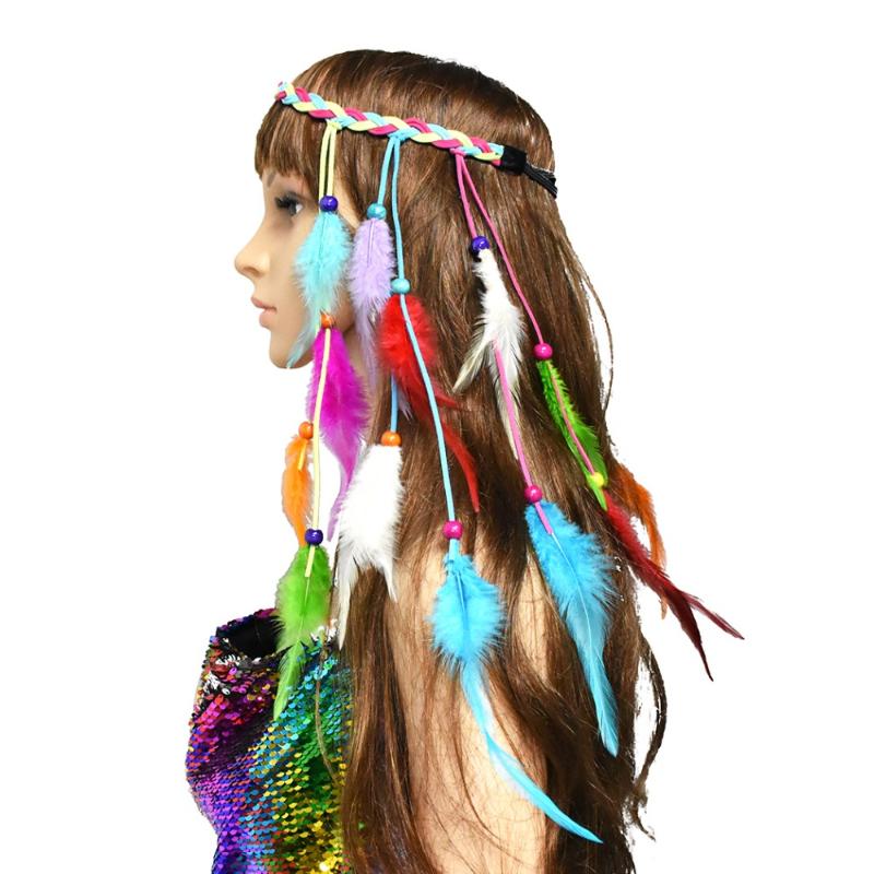 Hair Clips & Barrettes Bohemian Hippie Headband Resin Bead Feather Headdress Fashion IndianAfrican Peacock Headbands Accessories Jewelry, Golden;silver
Hair Clips & Barrettes Bohemian Hippie Headband Resin Bead Feather Headdress Fashion IndianAfrican Peacock Headbands Accessories Jewelry, Golden;silver