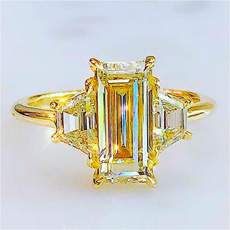 Wedding Rings Visisap Square Shape Zircon Women's Ring Yellow Gold Color Anniversary Party Gifts Daily Jewelry Manufacturers F478
Wedding Rings Visisap Square Shape Zircon Women's Ring Yellow Gold Color Anniversary Party Gifts Daily Jewelry Manufacturers F478