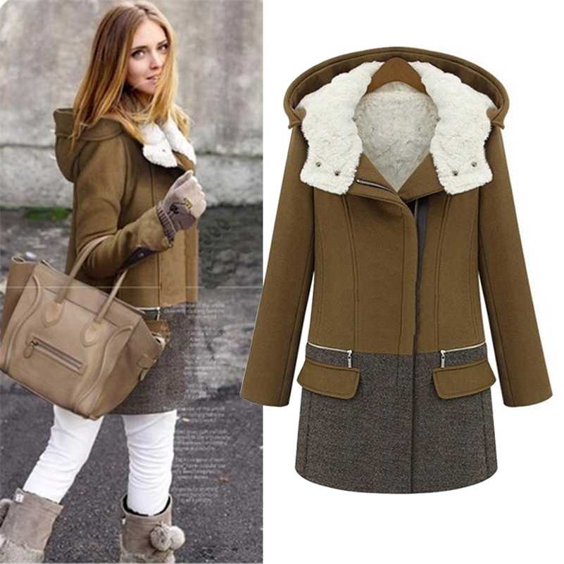 Winter Jackets Women Long Cashmere Coat Female Zipper Thick Woolen Coats Women Jacket Parka Slim Outwear Wool & Blends 50 211018, Army green
Winter Jackets Women Long Cashmere Coat Female Zipper Thick Woolen Coats Women Jacket Parka Slim Outwear Wool & Blends 50 211018, Army green