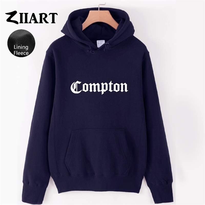 Man compton hoodie letter hoodies sweatshirts pullover unisex mens tops Boy men fleece winter clothes Gothic Hip Hop Rap ZIIART 201020