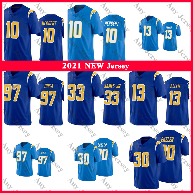 10 Justin Herbert 2021 custom football jersey 97 Joey Bosa 33 Derwin James JR 13 Keenan Allen 30 Austin Ekeler, Black;red
10 Justin Herbert 2021 custom football jersey 97 Joey Bosa 33 Derwin James JR 13 Keenan Allen 30 Austin Ekeler, Black;red