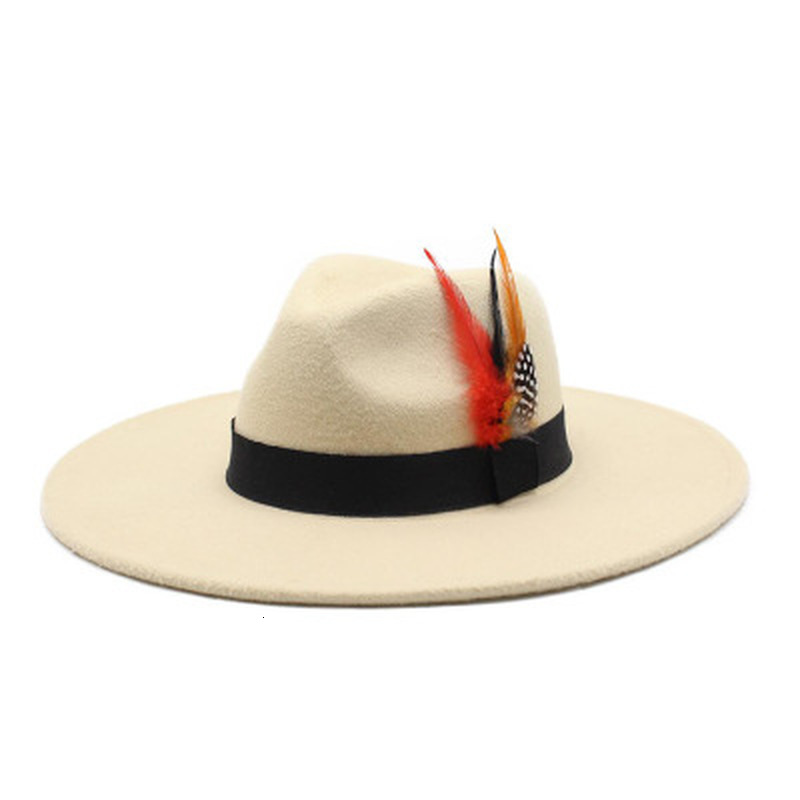 2021 New 9.5cm Big Brim Fedora Men Autumn Roung Top Women with Band Feather Solid Khaki Ivory Jazz Cap Winter Hats Qfof, Grey
2021 New 9.5cm Big Brim Fedora Men Autumn Roung Top Women with Band Feather Solid Khaki Ivory Jazz Cap Winter Hats Qfof, Grey