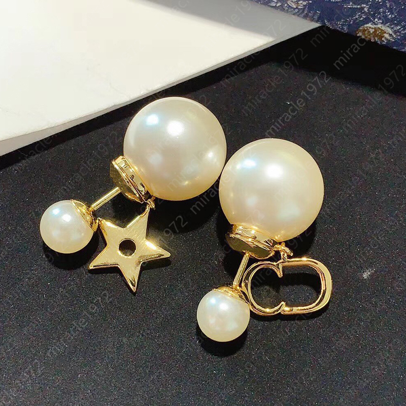 Fashion Letter Pearl Earring Designer Earrings For Women Jewelry Gold Ear Stud High-end Stud Earrings With Box 2181024XS от DHgate WW