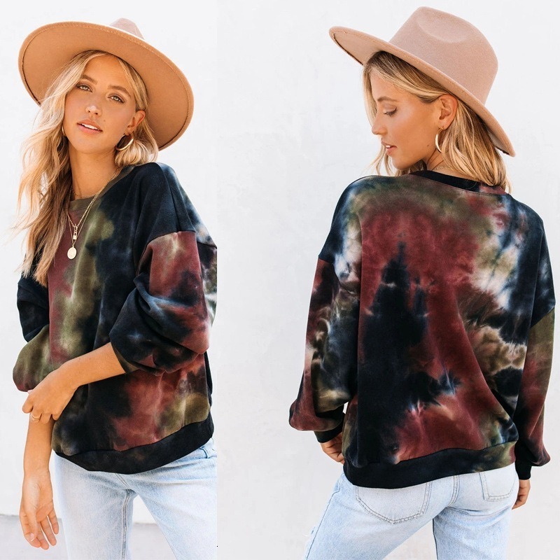 2021 New Moda Tie-dye Neck Female Sweatshirt Casual Autumn Long Sleeve Hoddies for Teenage Korean Pullovers Plus Size Tops 2qwb, Style 1
2021 New Moda Tie-dye Neck Female Sweatshirt Casual Autumn Long Sleeve Hoddies for Teenage Korean Pullovers Plus Size Tops 2qwb, Style 1