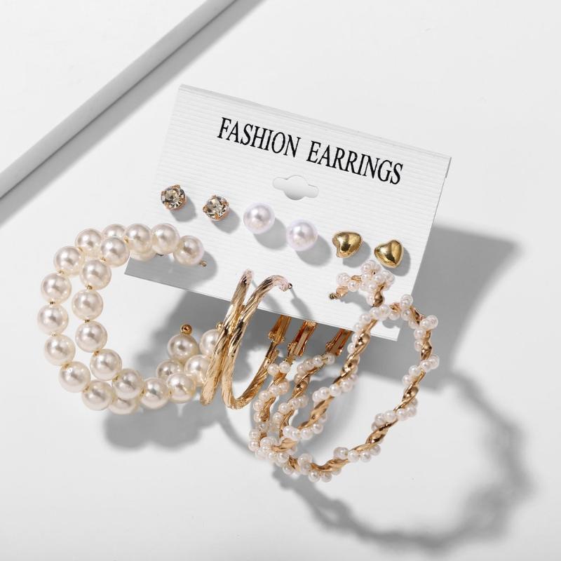 Stud 3 Pcs Bohemian Pearl Earrings Women Acrylic Acetate Board Shell 2021 Trend Temperament Earring Women's Jewelry Gift, Golden;silver
Stud 3 Pcs Bohemian Pearl Earrings Women Acrylic Acetate Board Shell 2021 Trend Temperament Earring Women's Jewelry Gift, Golden;silver