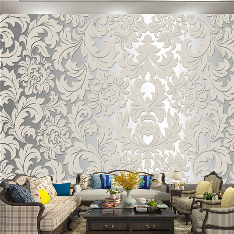 Home Decor 3d Wallcovering Wallpaper European-style Classic Floral Pattern Elegant Living Room Bedroom Kitchen