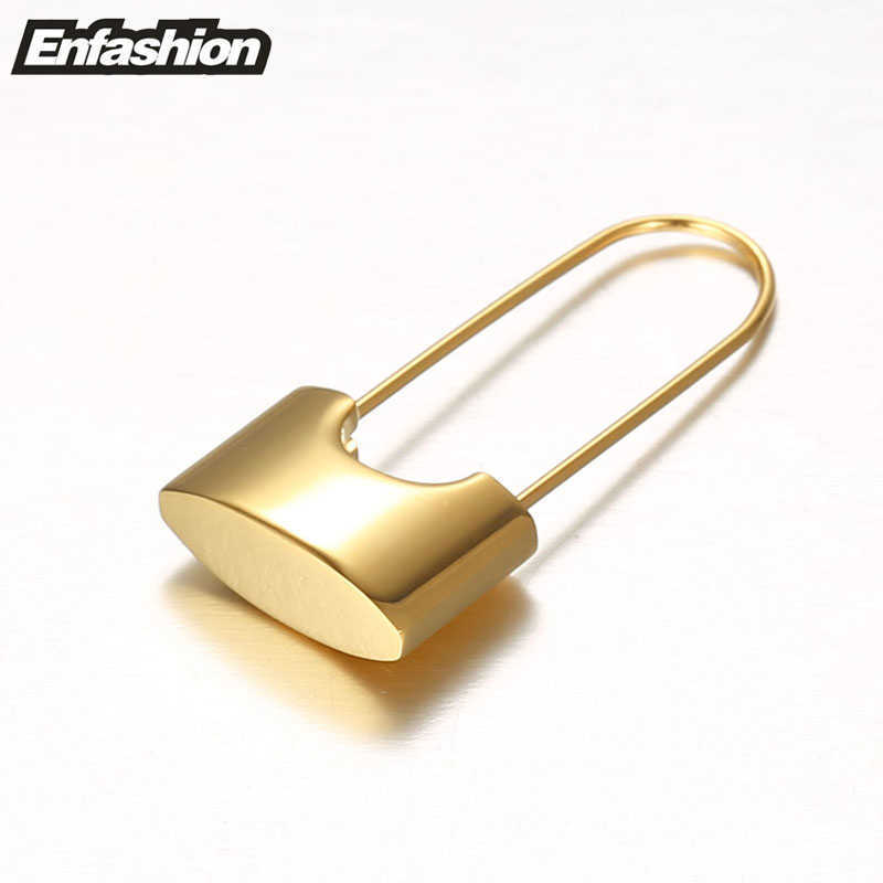 ENFASHION Wholesale Lock Drop Earrings For Women Gold Color Stainless Steel Dangle Earings Fashion Jewelry Gifts Brinco E5282 210624