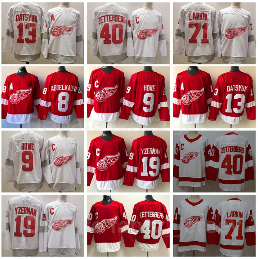 Reverse Retro Detroit Red Wings Jersey Hockey 13 Pavel Datsyuk 40 Henrik Zetterberg 71 Dylan Larkin 19 Steve Yzerman Gordie Howe Justin Abdelkader, Black;red
Reverse Retro Detroit Red Wings Jersey Hockey 13 Pavel Datsyuk 40 Henrik Zetterberg 71 Dylan Larkin 19 Steve Yzerman Gordie Howe Justin Abdelkader, Black;red
