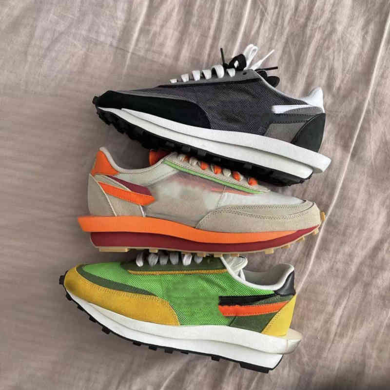2021 CLOT x sacais x LDWaffle Low Men and Women Running Shoes Orange Blaze Daybreak Black White High Quality Fashion Outdoor Sneaker, 04
2021 CLOT x sacais x LDWaffle Low Men and Women Running Shoes Orange Blaze Daybreak Black White High Quality Fashion Outdoor Sneaker, 04