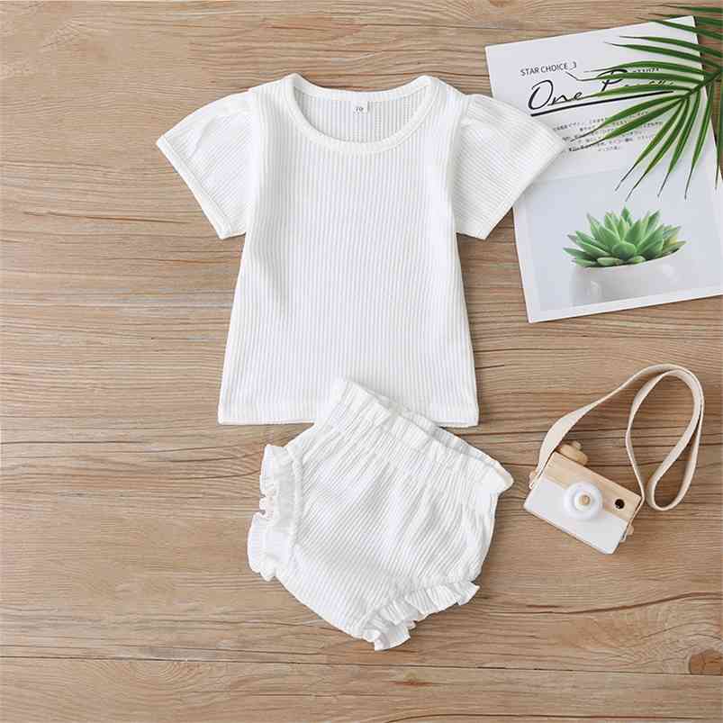 Summer Children Sets Casual Boys Short Sleeve O Neck T-Shirt Pants White Pink Green Solid Clothes 6M-2T 210629
Summer Children Sets Casual Boys Short Sleeve O Neck T-Shirt Pants White Pink Green Solid Clothes 6M-2T 210629