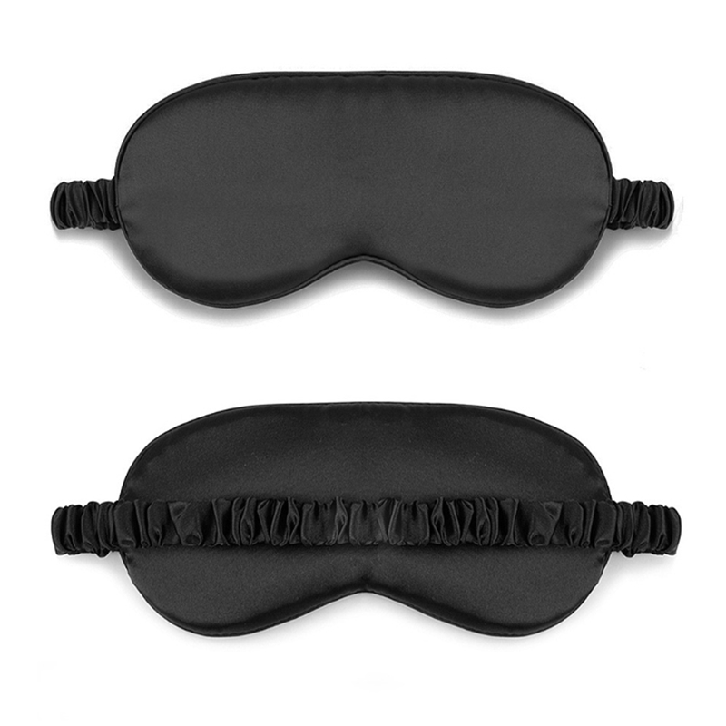 Women Imitated Silk Sleep Eye masks Portable Travel Eyepatch Nap Eyes Patch Rest Blindfold Cover Sleeping Mask Night Eyeshade eyemask