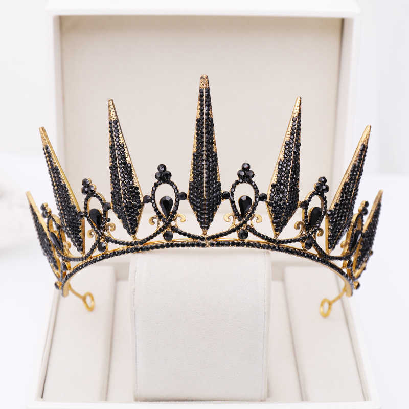 FORSEVEN Women Bride Noiva Wedding Party Hair Jewelry Baroque Style Black Crystal Tiaras and Crowns Headpieces Headbands 210616
FORSEVEN Women Bride Noiva Wedding Party Hair Jewelry Baroque Style Black Crystal Tiaras and Crowns Headpieces Headbands 210616