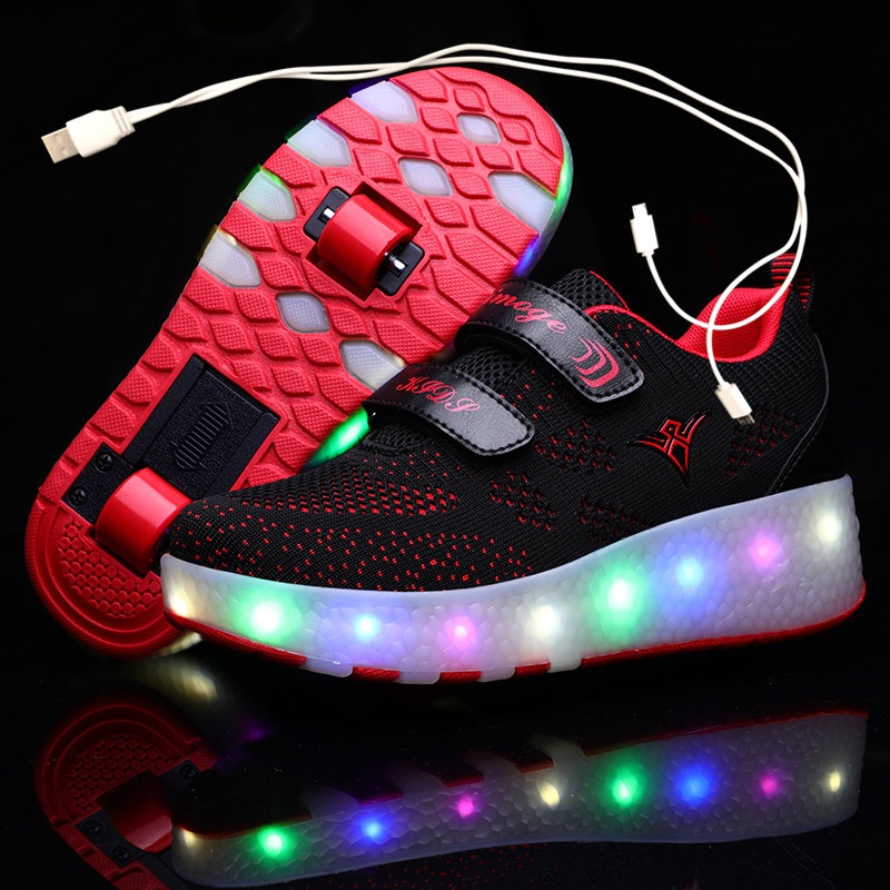 USB Charging Children Roller Skate Casual Shoes Boys Girl Automatic Jazzy LED Lighted Flashing Kids Glowing Sneakers with Wheels, Brown
USB Charging Children Roller Skate Casual Shoes Boys Girl Automatic Jazzy LED Lighted Flashing Kids Glowing Sneakers with Wheels, Brown