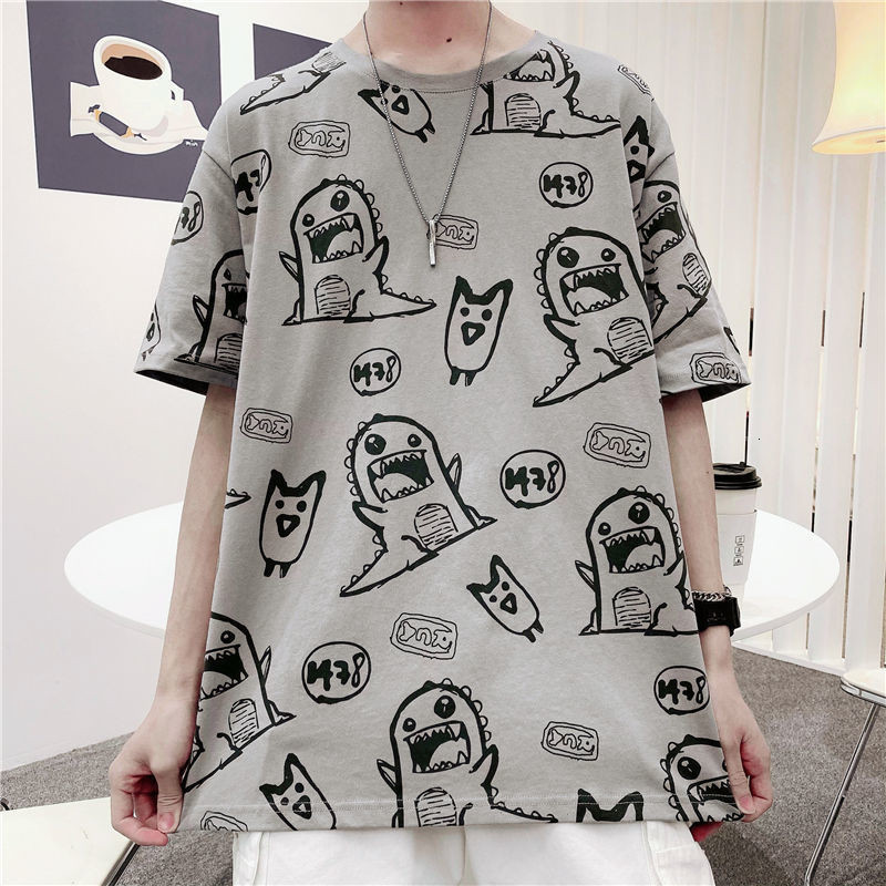 2021 New Gray Cartoon t Shirt Men Loose Harajuku Tops Streetwear Casual Half Sleeve Funny Summer Cool High Street Japan Tshirts Males 64aq
2021 New Gray Cartoon t Shirt Men Loose Harajuku Tops Streetwear Casual Half Sleeve Funny Summer Cool High Street Japan Tshirts Males 64aq