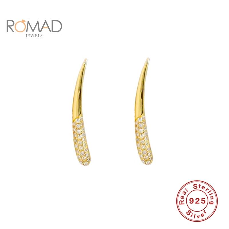 Stud ROMAD 925 Sterling Silver Diamond All-match Earrings Fashion Korean Mini For Women Gold Pendientes Mujer Joyero
Stud ROMAD 925 Sterling Silver Diamond All-match Earrings Fashion Korean Mini For Women Gold Pendientes Mujer Joyero