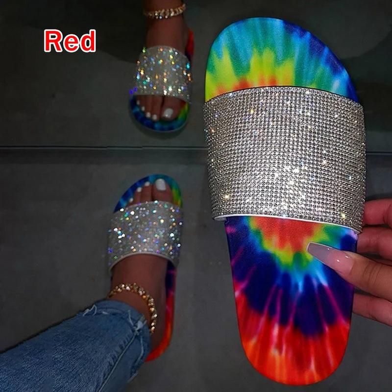 Women's Slippers Rhinestones Sandals Candy Color Ladies Bling Rainbow Flat Shoes Female Slides Flip Flops Summer Beach New, Yellow
Women's Slippers Rhinestones Sandals Candy Color Ladies Bling Rainbow Flat Shoes Female Slides Flip Flops Summer Beach New, Yellow