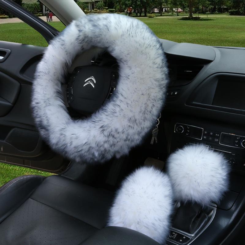 Steering Wheel Covers Set Of 3 Universal Faux Wool Car Cover Gear Shift Rod Brake Fluffy Car-styling Auto Decor Cccessories
Steering Wheel Covers Set Of 3 Universal Faux Wool Car Cover Gear Shift Rod Brake Fluffy Car-styling Auto Decor Cccessories