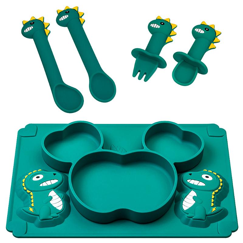 Cups, Dishes & Utensils Baby Dinner Plate Food Grade Silicone Tableware Anti-drop Cartoon Supplement Non-slip Feeding Dishes+Spoon + Fork
Cups, Dishes & Utensils Baby Dinner Plate Food Grade Silicone Tableware Anti-drop Cartoon Supplement Non-slip Feeding Dishes+Spoon + Fork