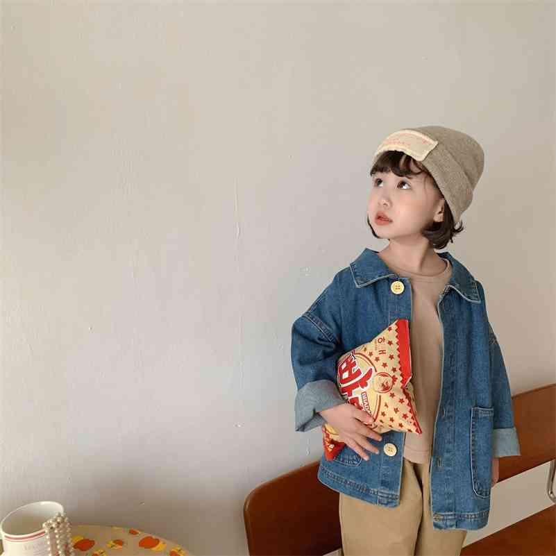 Autumn children casual denim jackets Siblings all-amtch loose single-breasted coats 210708, Blue
Autumn children casual denim jackets Siblings all-amtch loose single-breasted coats 210708, Blue