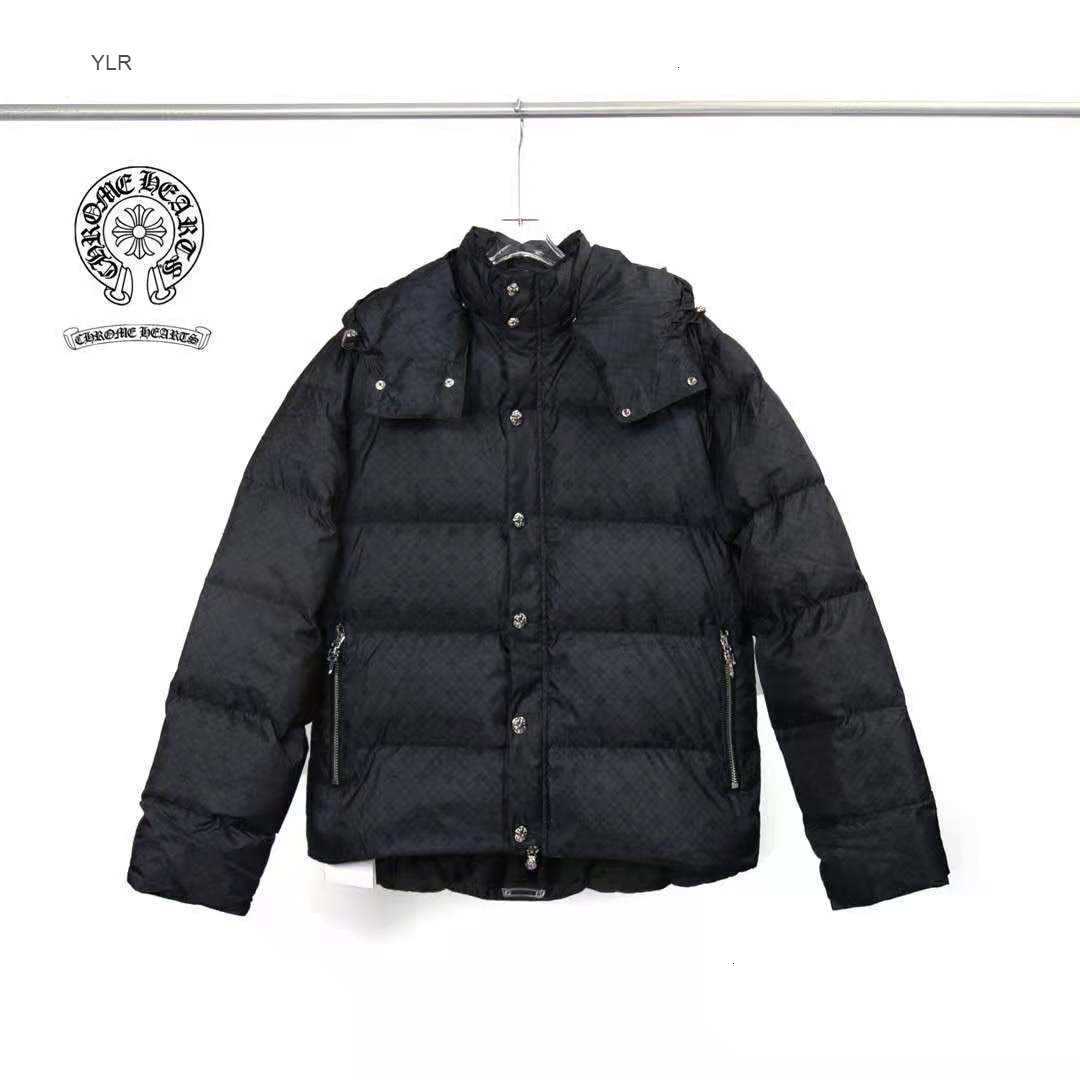 New Ch crosin print jacquard dark cross silver button Sanskrit leather label down jacket for winter 2020, Black
New Ch crosin print jacquard dark cross silver button Sanskrit leather label down jacket for winter 2020, Black