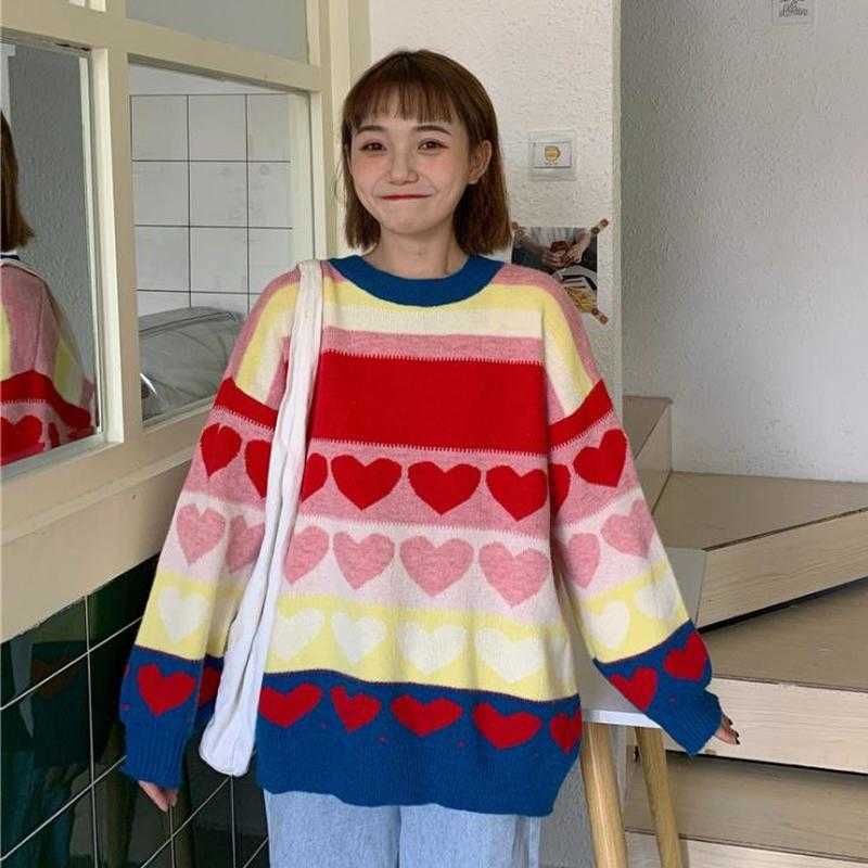 Heart Embroidery Casual Knitted Pullover Women Sweaters Spring Full Sleeve O-neck Korean Female Basic Jumpers Tops Clothing 210526, Blue
Heart Embroidery Casual Knitted Pullover Women Sweaters Spring Full Sleeve O-neck Korean Female Basic Jumpers Tops Clothing 210526, Blue