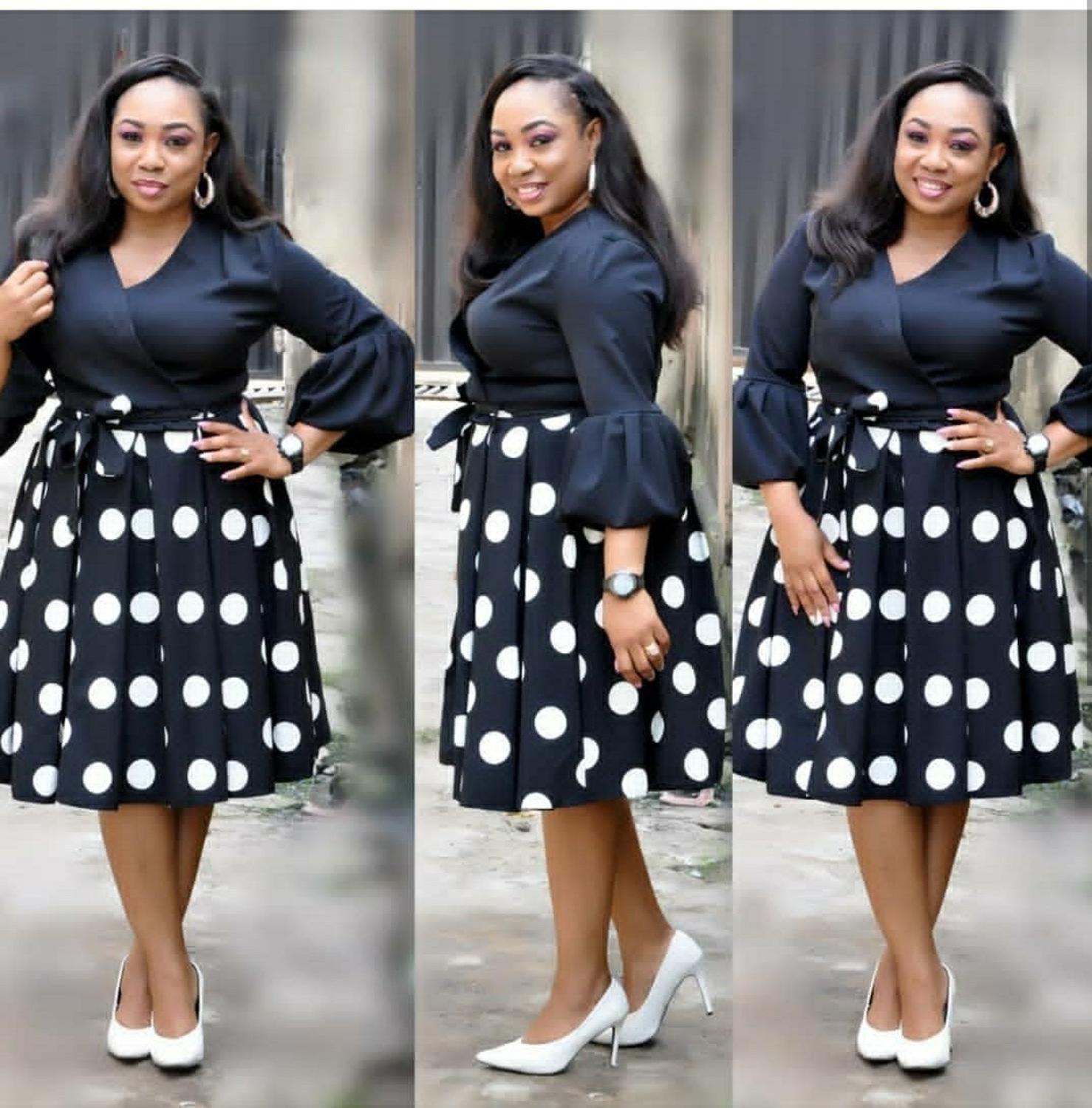 HGTE new summer elegent fashion style african women printing plus size polyester dress L-3XL 210304
