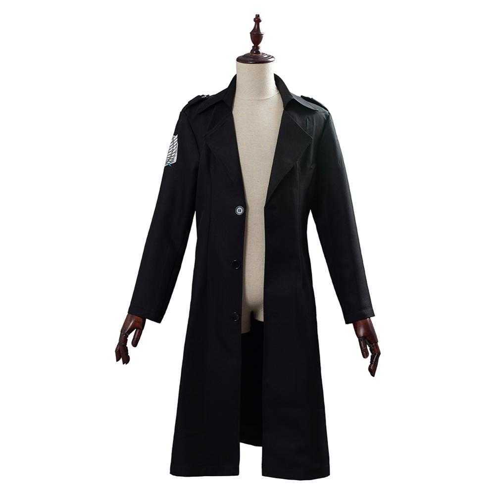 Attack on Titan Levi Rivaille Jacket Cloak Halloween Cosplay Costume Men Women Anime Trench Coat Y0913, Black
Attack on Titan Levi Rivaille Jacket Cloak Halloween Cosplay Costume Men Women Anime Trench Coat Y0913, Black