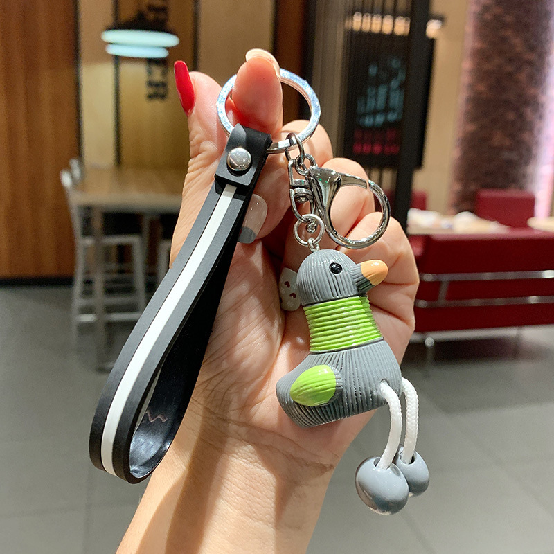 Animal Pendant Keychains Key Rings Bear Bird Women Car Keys Holder Bag Charms Jewelry Trinkets Cartoon Frog Duck Mens Keyring Chains Gifts Love Fashio