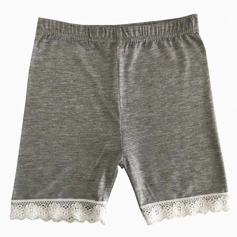 Children Anti-glare Slip Summer Shorts Girls Lace Safety Pants Kids Panties Girl Underwear Leggings Baby Clothes 3-10Y Teen Solid Boxer Short 0902