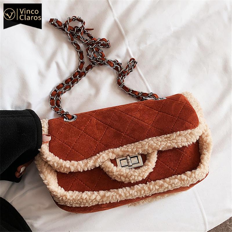 Winter Faux Fur Women's Shoulder Bag Fashionable Designer Chain Bag Small Crossbody Bags for Women Soft Femme Purses and Handbag, Coffee
Winter Faux Fur Women's Shoulder Bag Fashionable Designer Chain Bag Small Crossbody Bags for Women Soft Femme Purses and Handbag, Coffee