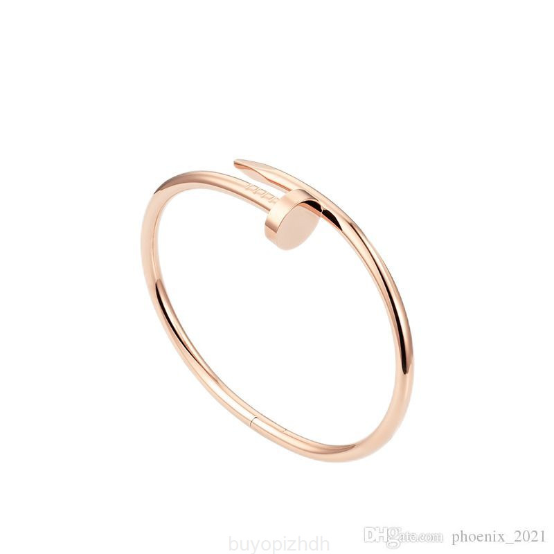 2022 Brand New Nail Bracelet Designer Bracelets Luxury Jewelry Women Bangle Classic Titanium Steel Alloy Gold-plated Craft Gold/silver/rose Never Fade Not K0ri
2022 Brand New Nail Bracelet Designer Bracelets Luxury Jewelry Women Bangle Classic Titanium Steel Alloy Gold-plated Craft Gold/silver/rose Never Fade Not K0ri