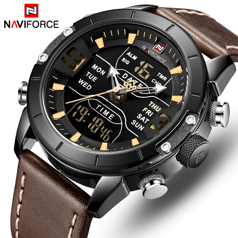 NAVIFORCE Watch Men Top Luxury Brand Leather Waterproof Quartz Wristwatches Military Sport Mens Watches Date Relogio Masculinog, S-silver black
NAVIFORCE Watch Men Top Luxury Brand Leather Waterproof Quartz Wristwatches Military Sport Mens Watches Date Relogio Masculinog, S-silver black
