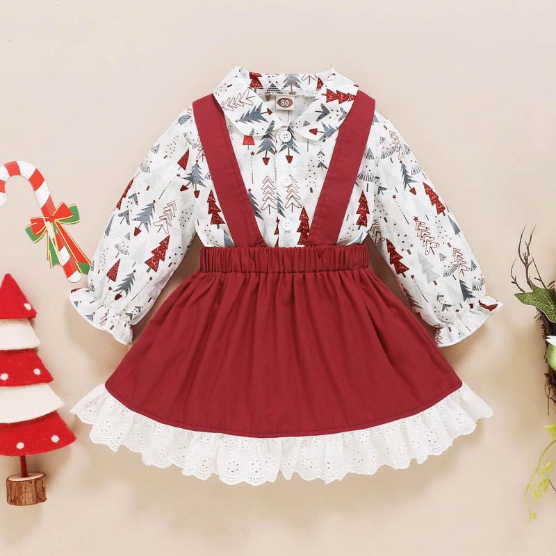 Clothing Sets Baby Girls Christmas And Toddler Tree + Strap Skirt Two-piece Suit Xmas Set Autumn, White
Clothing Sets Baby Girls Christmas And Toddler Tree + Strap Skirt Two-piece Suit Xmas Set Autumn, White