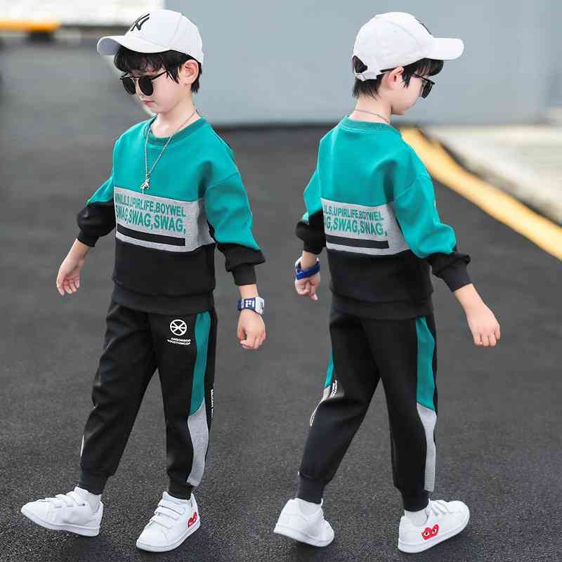 Boys' sweater big boy 2021 new spring and autumn children's boys Korean version foreign handsome two-piece set
Boys' sweater big boy 2021 new spring and autumn children's boys Korean version foreign handsome two-piece set