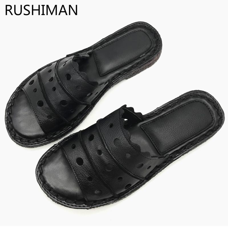 Slippers Rushiman Leather Female Xiahou Bottom Students Cool Feminine Skin Fashion Hollowed Hole A Word Drag, Black
Slippers Rushiman Leather Female Xiahou Bottom Students Cool Feminine Skin Fashion Hollowed Hole A Word Drag, Black