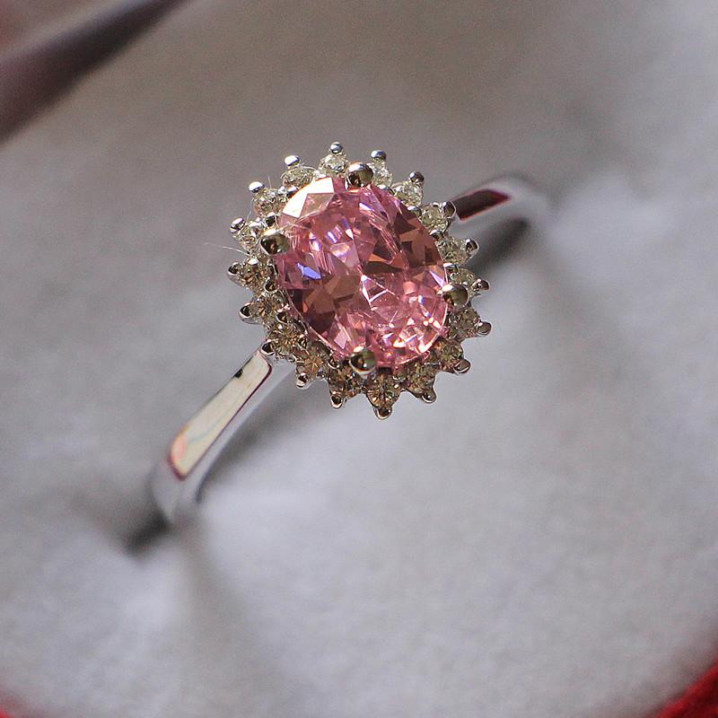 Cluster Rings Romantic 2Ct Oval Cut Pink Diamond Ring 925 Sterling Silver Jewelry Memorable Birthday Gift
Cluster Rings Romantic 2Ct Oval Cut Pink Diamond Ring 925 Sterling Silver Jewelry Memorable Birthday Gift