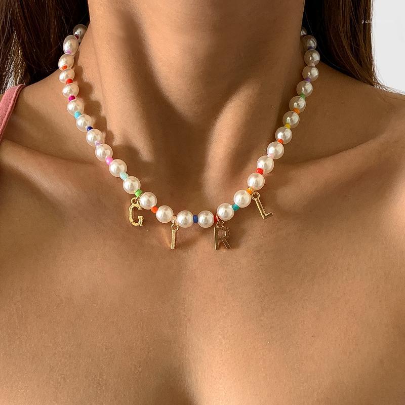 Pendant Necklaces Ingemark Vintage Sweet Choker Colorful Pearls Necklace Kpop Rainbow Irregular Beaded Chain Girl Y2k Women Jewelry, Silver
Pendant Necklaces Ingemark Vintage Sweet Choker Colorful Pearls Necklace Kpop Rainbow Irregular Beaded Chain Girl Y2k Women Jewelry, Silver