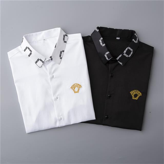 Luxury designer wholesale men's wear business casual long sleeve shirt fashion men's wear T-shirt new fashion men's wear plai, White;black
Luxury designer wholesale men's wear business casual long sleeve shirt fashion men's wear T-shirt new fashion men's wear plai, White;black