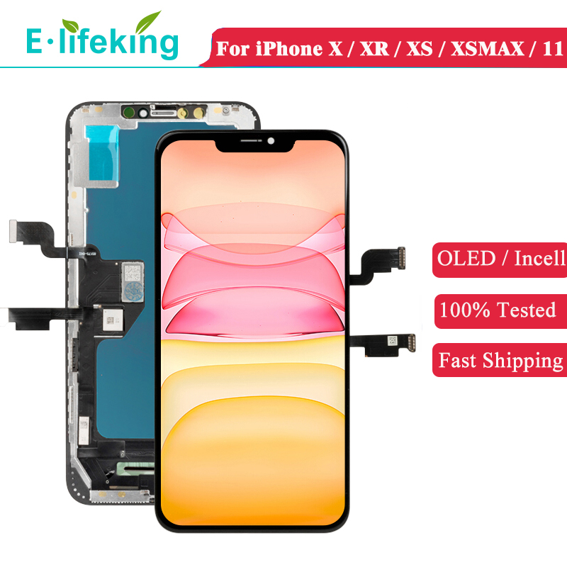 OLED LCD Screen For iPhone X XS XR XSMAX 11 Display Touch Panel Digitizer Assembly Parts Replacement Incell TFT Quality Perfect Color 100% Tested Well
OLED LCD Screen For iPhone X XS XR XSMAX 11 Display Touch Panel Digitizer Assembly Parts Replacement Incell TFT Quality Perfect Color 100% Tested Well