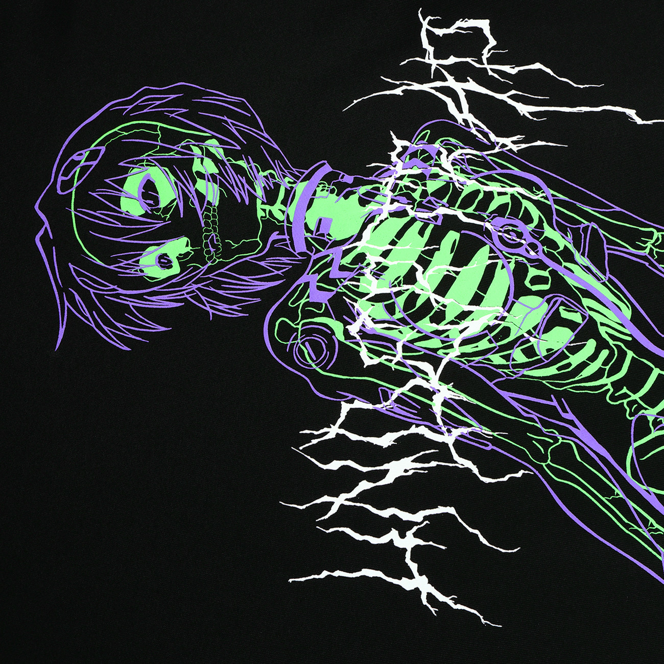 Fluorescent Skull Man Harajuku Hoodie Swatshirt Hip Hop Streetwear Hoodie Casual Cotton Pullover Sweatshirts 201130