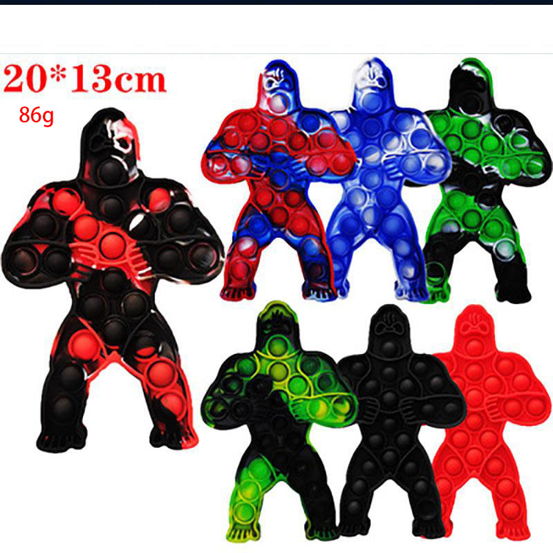 King Kong Push it Fidget Toy Colorful Decompressiontoys Bubble Sensory Keychain Baby Early Education Autism Anxiety Stress Reliever Toys
King Kong Push it Fidget Toy Colorful Decompressiontoys Bubble Sensory Keychain Baby Early Education Autism Anxiety Stress Reliever Toys