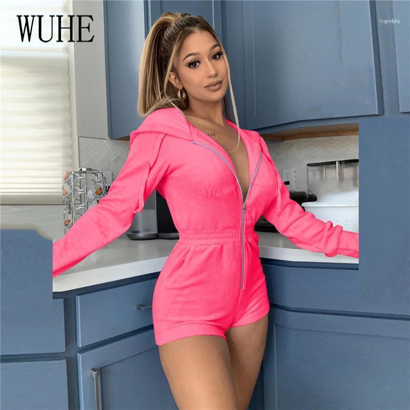 Women' Tracksuits WUHE Sexy V Neck Zipper Hooded Casual Skinny Moto Biker Shorts Playsuits Women Long Sleeve Sporty Active Wear Bodycon Rom, Black
Women' Tracksuits WUHE Sexy V Neck Zipper Hooded Casual Skinny Moto Biker Shorts Playsuits Women Long Sleeve Sporty Active Wear Bodycon Rom, Black