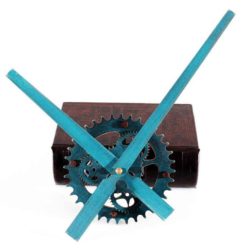 Wall Clock 30CM big pointer clock mechanism Wall Clocks saat Reloj retro wooden gear clocks hanging accessories mute kit 210309