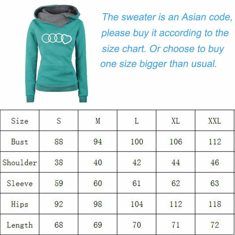 Women Heart Printed Hoodie Sweatshirt New Autumn Winter Streetwear Hip Hop Womens Hoodies Black Gray Green Light Blue 201112