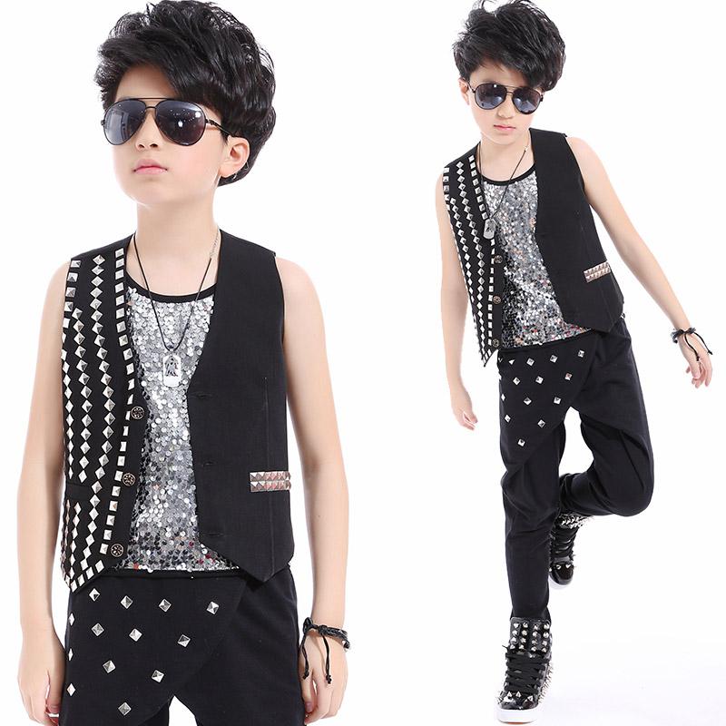 Stage Wear Hip Hop Boy Dance Costume Modern Jazz Costumes Sequin Clothes For Singers Kids Vest+Cost+Pants 3 Pcs Set DL2400
Stage Wear Hip Hop Boy Dance Costume Modern Jazz Costumes Sequin Clothes For Singers Kids Vest+Cost+Pants 3 Pcs Set DL2400