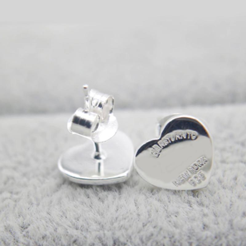 Women Love Earrings 100% S925 Highest Version Original Tif Heart-Shaped Earrings Trendy Fashion Lady Classic Gift with Logo BAG
Women Love Earrings 100% S925 Highest Version Original Tif Heart-Shaped Earrings Trendy Fashion Lady Classic Gift with Logo BAG