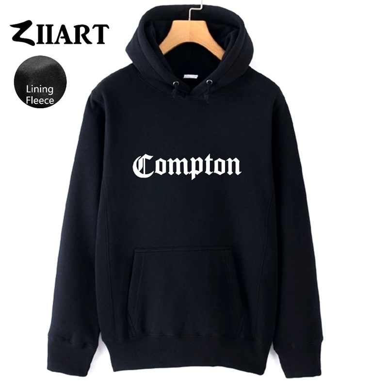 Man compton hoodie letter hoodies sweatshirts pullover unisex mens tops Boy men fleece winter clothes Gothic Hip Hop Rap ZIIART 201020