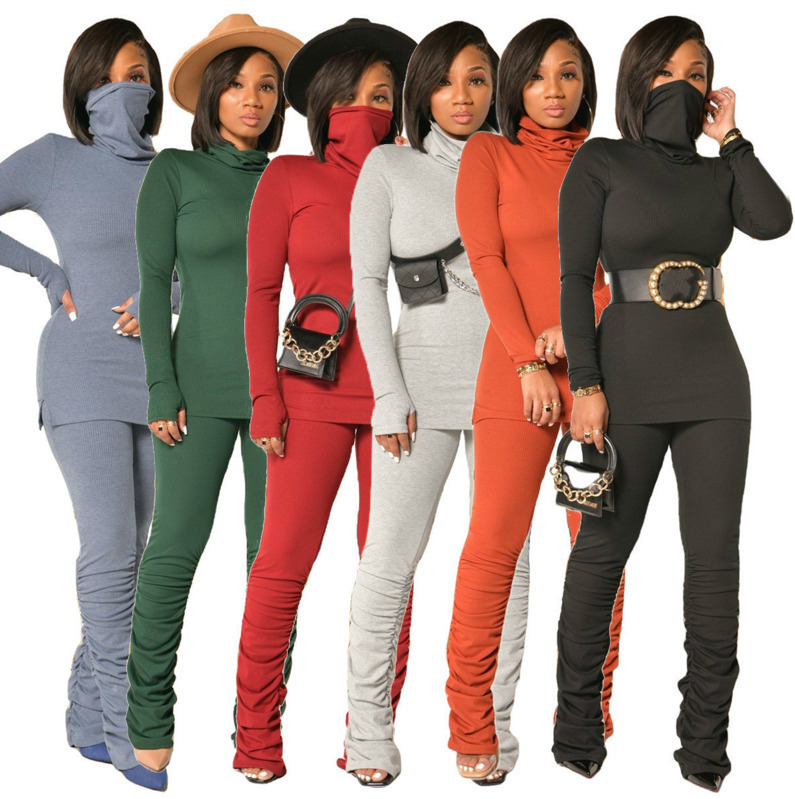 2021 Designer Women Two Piece Outfits Pleated Pants Suit Fashion Lady Pit Strip Loose Long Sleeve Finger T Shirt Trousers Set Ladies Suits, Gray
2021 Designer Women Two Piece Outfits Pleated Pants Suit Fashion Lady Pit Strip Loose Long Sleeve Finger T Shirt Trousers Set Ladies Suits, Gray