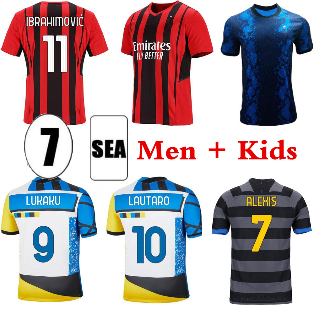 21 22 milan IBRAHIMOVIC THEO MANDZUKIC AC soccer jersey 2021 2022 fourth 4th football inter shirt set LUKAKU LAUTARO ERIKSEN TONALI BRAHIM men + kids kit, New 21/22 milan home
21 22 milan IBRAHIMOVIC THEO MANDZUKIC AC soccer jersey 2021 2022 fourth 4th football inter shirt set LUKAKU LAUTARO ERIKSEN TONALI BRAHIM men + kids kit, New 21/22 milan home