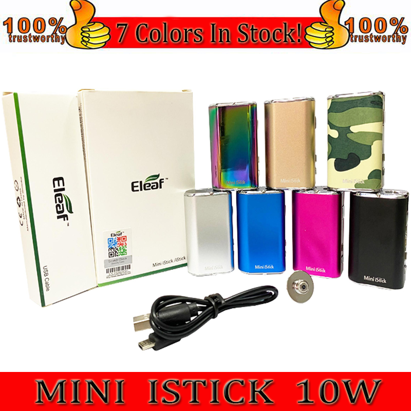 Eleaf Mini iStick Kit 7 colors 1050mah Built-in Battery 10w Max Output Variable Voltage Mod with USB Cable eGo Connector Fast Send
Eleaf Mini iStick Kit 7 colors 1050mah Built-in Battery 10w Max Output Variable Voltage Mod with USB Cable eGo Connector Fast Send